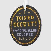 Totaal zonnecrisis 21 augustus 2017 Funny Occult Ornament (voorkant)