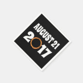 Totaal zonnecrisis 21 augustus 2017 servetten (Hoek)