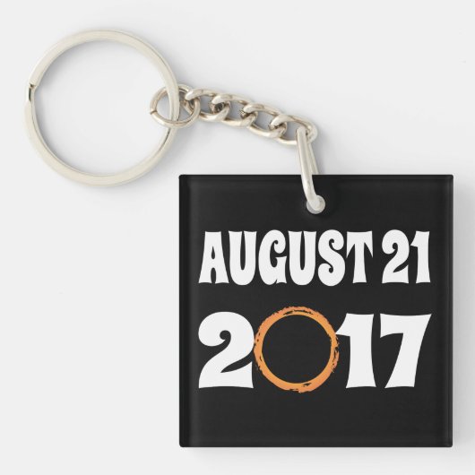 Totaal zonnecrisis 21 augustus 2017 sleutelhanger (voorkant)