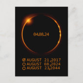 Totaal zonnecrisis 8 april 2024 briefkaart (Voorkant)