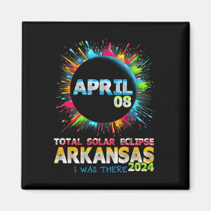 Totaal zonnecrisis Arkansas 2024 Colorful Totalit Magneet