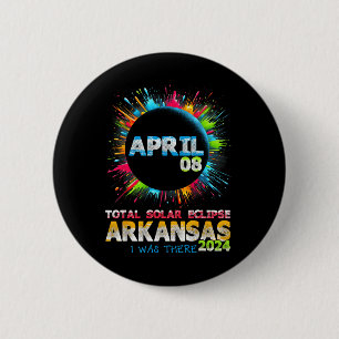 Totaal zonnecrisis Arkansas 2024 Colorful Totalit Ronde Button 5,7 Cm
