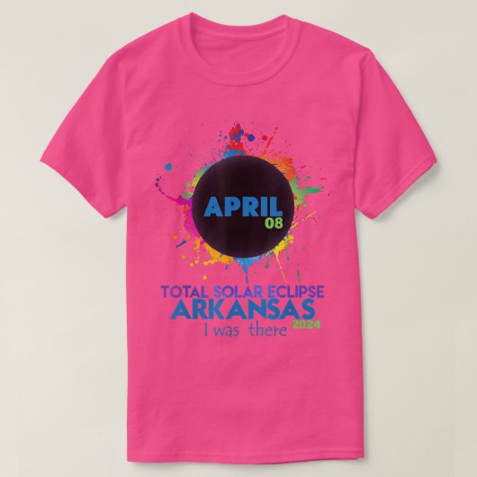 Totaal zonnecrisis Arkansas 2024 Colorful Totalit T-shirt (Design voorkant)