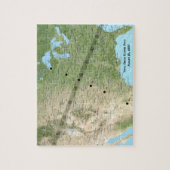 Totaal zonnecriskel pad kaart 2017 legpuzzel (Verticaal)