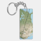 Totaal zonnecriskel pad kaart 2017 sleutelhanger (Voorkant Links)