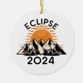 Totaal zonnepanelen 2024 keramisch ornament (Voorkant)