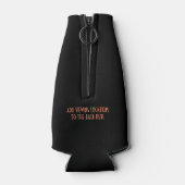 Totaal zonnepanelen 21 augustus 2017 Funny Hipster Flesjeskoeler (Achterkant)