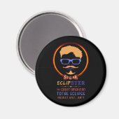 Totaal zonnepanelen 21 augustus 2017 Funny Hipster Magneet (Voorkant / Achterkant)