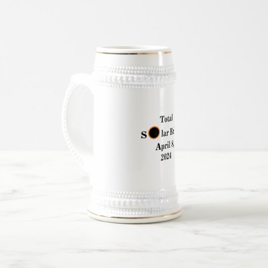 Totaal zonnepanelen 8 april 2024 wit/goud bierpul (Voorkant links)