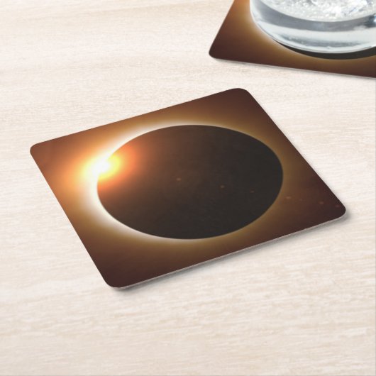 Totaal zonnepanelen kartonnen onderzetters (Schuin)