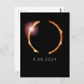 Totaal zonnepanelen op 8 april 2024 briefkaart (Voorkant / Achterkant)