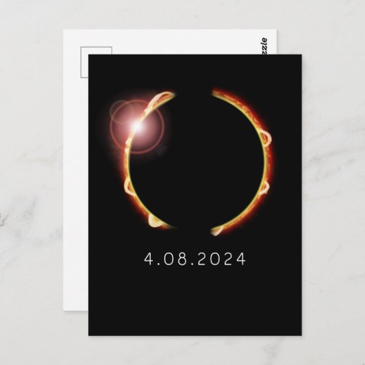 Totaal zonnepanelen op 8 april 2024 briefkaart (Voorkant / Achterkant)