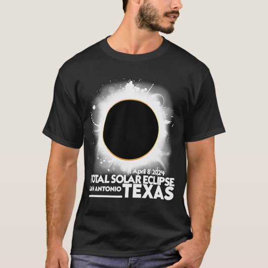 Totaal zonnepanelen San Antonio TEXAS, 8 april 202 T-shirt (Voorkant)