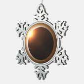 Totaal zonnepanelen tin sneeuwvlok ornament (Rechts)