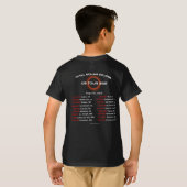Totaal zonnepanelen US Tour 2017 Kinder T-shirt (Achterkant volledig)