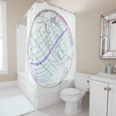 Totaal zonnescherm 2024 Wereldwijde Weg Douchegordijn (In situ)