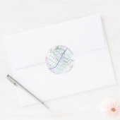 Totaal zonnescherm 2024 Wereldwijde Weg Ronde Sticker (Envelop)
