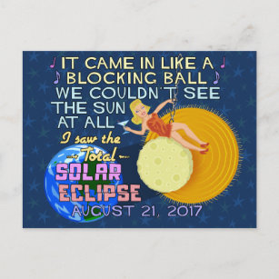 Totaal zonnescherm 21 augustus 2017 Amerikaanse Fu Briefkaart