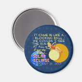 Totaal zonnescherm 21 augustus 2017 Amerikaanse Fu Magneet (Voorkant / Achterkant)