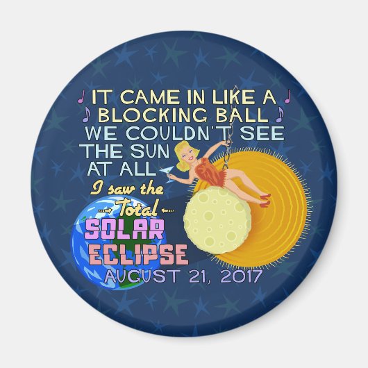 Totaal zonnescherm 21 augustus 2017 Amerikaanse Fu Magneet (Voorkant)