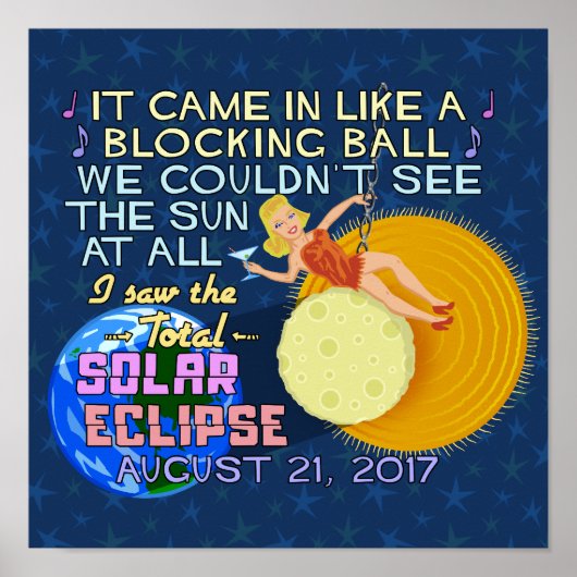 Totaal zonnescherm 21 augustus 2017 Amerikaanse Fu Poster (Voorkant)