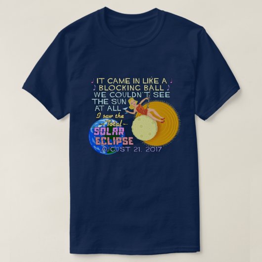 Totaal zonnescherm 21 augustus 2017 Amerikaanse Fu T-shirt (Design voorkant)