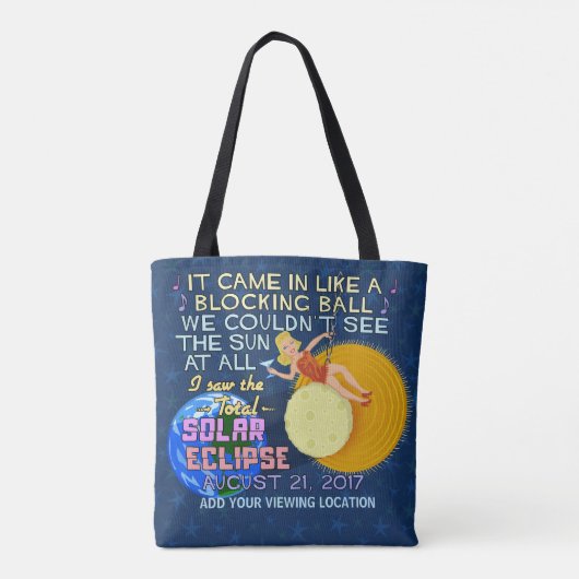 Totaal zonnescherm 21 augustus 2017 Amerikaanse Fu Tote Bag (Achterkant)