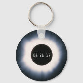 Totaal zonnescherm in zwart-wit sleutelhanger (Voorkant)