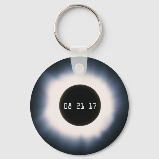 Totaal zonnescherm in zwart-wit sleutelhanger (Voorkant)