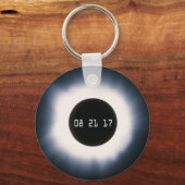 Totaal zonnescherm in zwart-wit sleutelhanger (Voorkant)