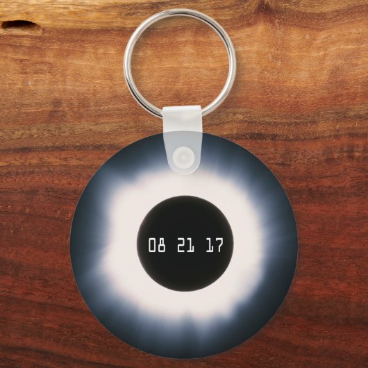 Totaal zonnescherm in zwart-wit sleutelhanger (Voorkant)