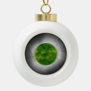 Totaal zonneschermen groene Corona Keramische Bal Ornament