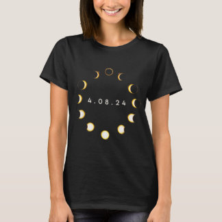 Totaal zonneschijn - 8 april 2024 Totalen fase T-shirt