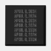 Totaal Zonsverduistering April 8 2024 Totaal Magneet (Voorkant)