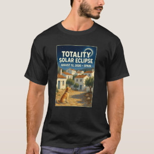 Totaal Zonsverduistering Augustus 12 2026 Spanje T T-shirt