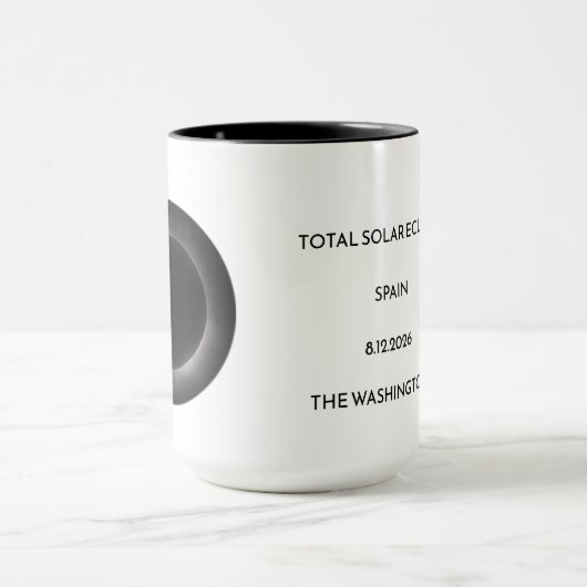 Totaal Zonsverduistering Naam Datum Plaats Mok (Midden)