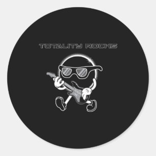 Totaalheid Rocks Totale Zonsverduistering Ronde Sticker
