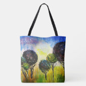 Totaalprint-tas 'Whimsical Forest' Tote Bag (Achterkant)