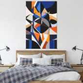 Total Abstraction Canvas Afdruk (Insitu (Slaapkamer))