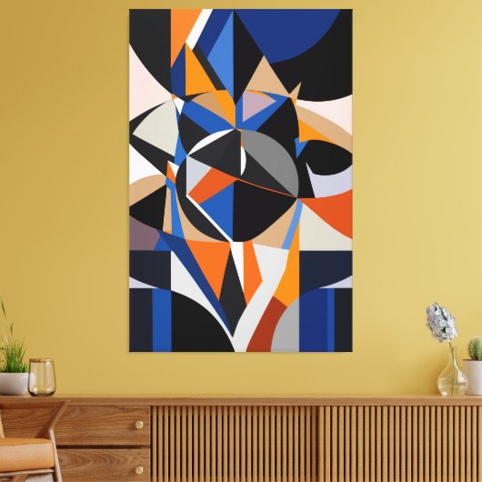 Total Abstraction Canvas Afdruk (Insitu (Woonkamer))