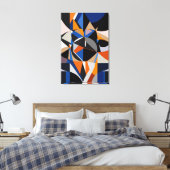 Total Abstraction Canvas Afdruk (Insitu (Slaapkamer))