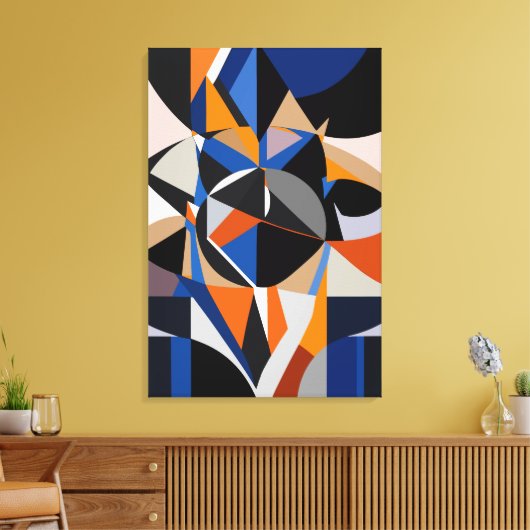 Total Abstraction Canvas Afdruk (Insitu (Woonkamer))