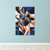 Total Abstraction Canvas Afdruk (Insitu (Houten vloer))