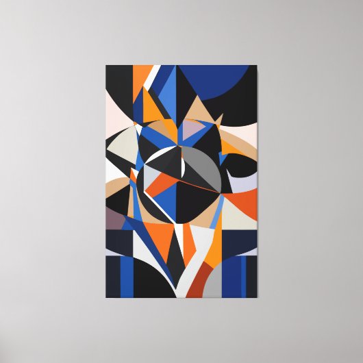 Total Abstraction Canvas Afdruk (Voorkant)