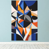 Total Abstraction Canvas Afdruk (Insitu (Houten vloer))