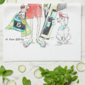 Total Chaos "Er kan geen crisis zijn vandaag" Theedoek (Gevouwen)