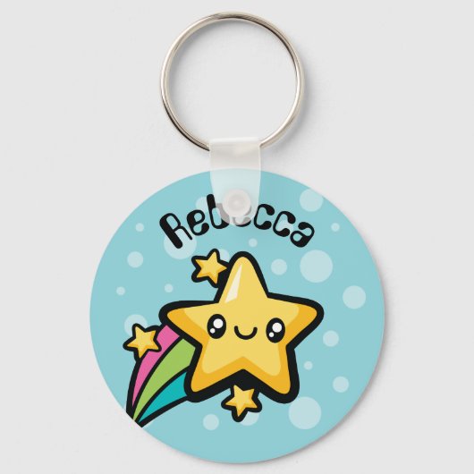 Total Cute Doodles Star Sleutelhanger (Voorkant)
