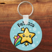 Total Cute Doodles Star Sleutelhanger (Voorkant)