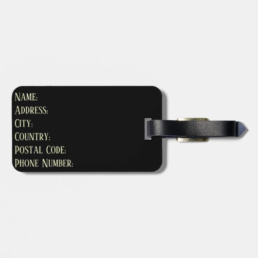 Total Eclipse 2024 Retro Groovy 60's 70's vibe Bagagelabel (Achterkant horizontaal)