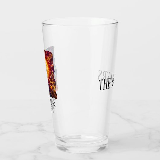 Total Eclipse 2024 Retro Groovy 60's 70's vibe Glas (Links)